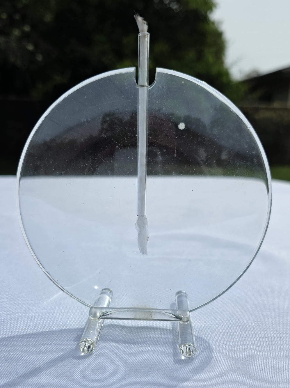Vintage Glass Oil Lamp